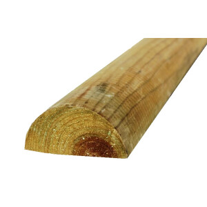 Palo mezzo tondo in pino impregnato dim. 10 x 300 cm 