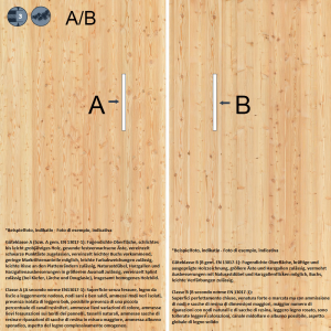 Pannello 3 strati in larice 19 mm A/B