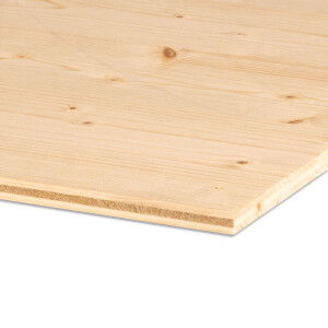 Pannello 3 strati in abete 13 mm B/C+